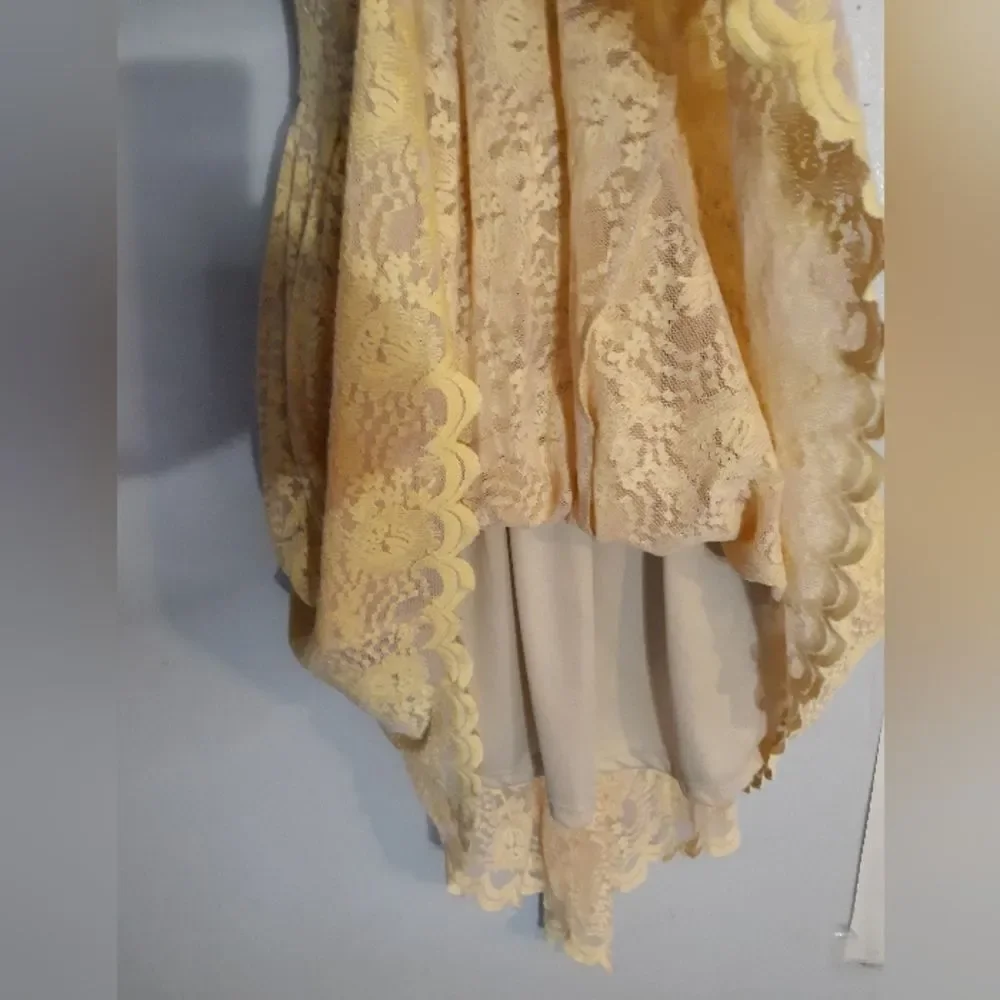 Finn and Clover yellow lace dress
